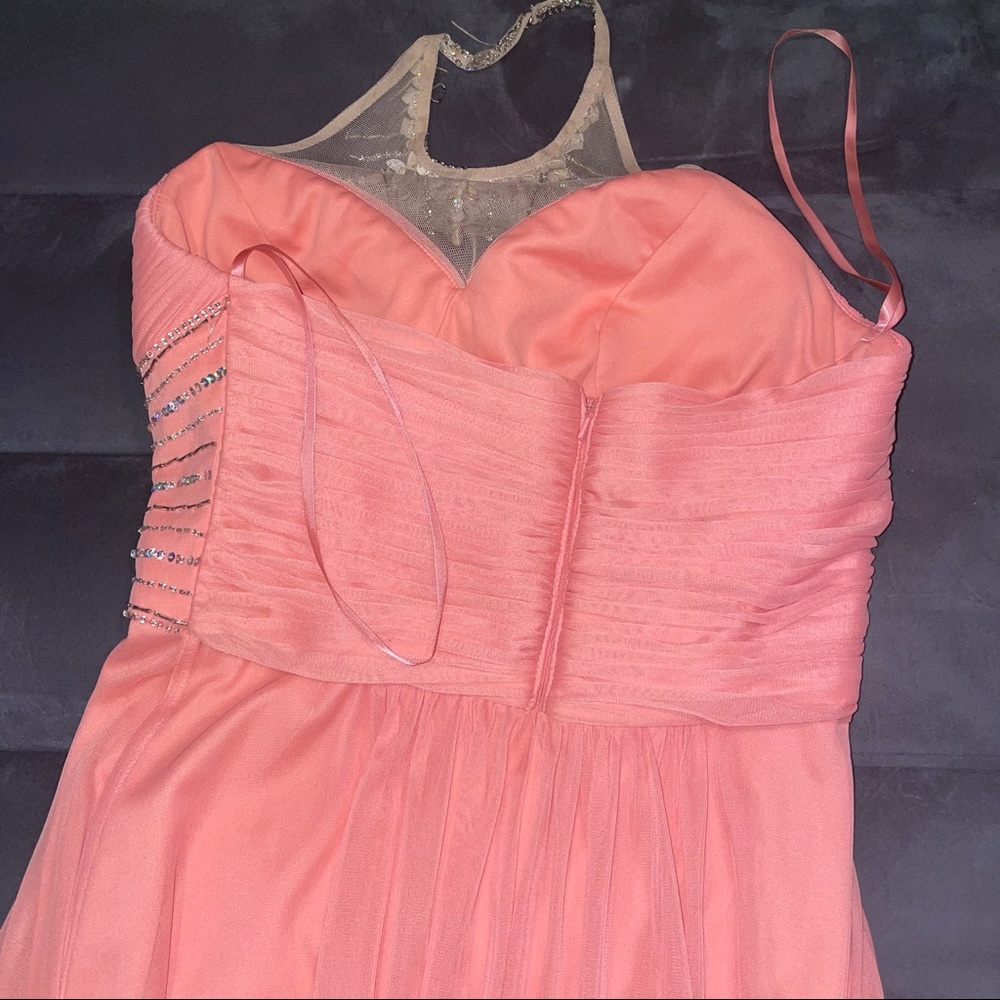 NEW Xcape Rhinestone Gem Halter Neck Formal Dress - Picture 4 of 7